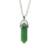 oly-939dbe771b1d291148b94e7177a4162a Wholesale Trendy Leaf Pendant Necklace - Handmade Semi-Precious Stone Adjustable Chain Jewelry Accessory