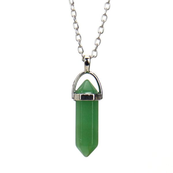 oly-939dbe771b1d291148b94e7177a4162a Wholesale Trendy Leaf Pendant Necklace - Handmade Semi-Precious Stone Adjustable Chain Jewelry Accessory