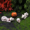 Wholesale Halloween Pumpkin Skeleton Cat Resin Ornament Garden Decor Gift