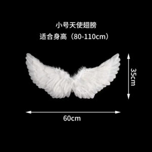 Small white angel wings