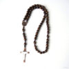oly-93d8e338008c7b25db578c072326738d Wholesale Cross Rosary Necklace Natural Wood Bead Coffee Color Handcrafted Fashion Accessory