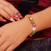 oly-93df3351272dcca3cab226d90eb624cd Wholesale Soft Clay Halloween Ghost Pumpkin Bracelet Chic Fashion Accessory for Resale