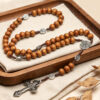Wholesale Cross Rosary Beaded Necklace Fashion Jewelry Accessory Boutique Resale Gift