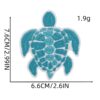 Wholesale Decorative Turtle Embroidery Patch Polyester Thread For Clothing Boutique