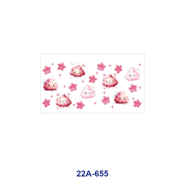 oly-93f2a4cfc4e9e55d44abc67b5e619d38 Wholesale 5pcs Blush Tender Watercolor Rose Check Grid Deer Lantern Sun Cloud Star Heart Fairy Sprite Mixed Decor Prints 16oz Cup UV DTF Wraps
