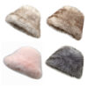 Wholesale Chic Women's Plush Bucket Hat Retro Warm Short Brim Fashion Accessory