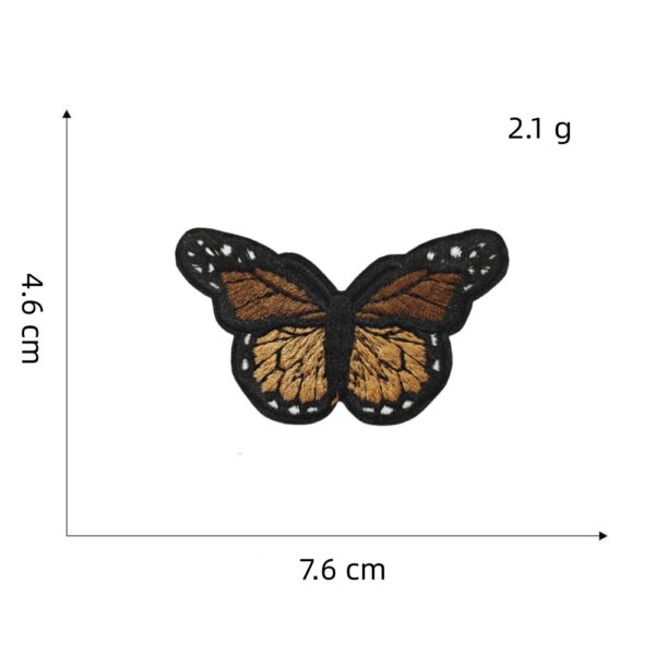 Wholesale Gold Edge Cross Skull Patch Polyester Embroidery Applique Fashion Accessory for Coat