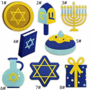 Holiday cloth stickers set of 8 pieces