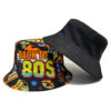 Wholesale Retro Printed Bucket Hat for Women 80s Cartoon Style Sun Protection Fashion Accessory