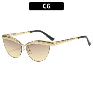 C6-gold frame gray and yellow film