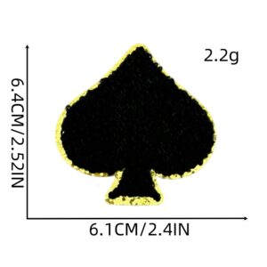 Towel embroidered poker cloth stickers 5#