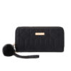 oly-9453450388d5a00e517464598d0f8ed1 Wholesale Embroidered Striped Pu Leather Long Wallet with Pom Pom Trendy Fashion Accessory
