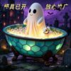 Wholesale Resin Ghost Bathtub Nightlight Halloween Party Decor Ornament Gift