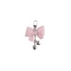 Wholesale Trendy Blue Plaid Bow Silicone Keychain Bag Charm Decorative Accessory Gift