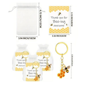 Bee pendant+cardboard+10*12 gauze bag