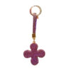 Wholesale Four Leaf Clover Crystal Bag Charm Keychain Wedding Gift Jewelry Accessory
