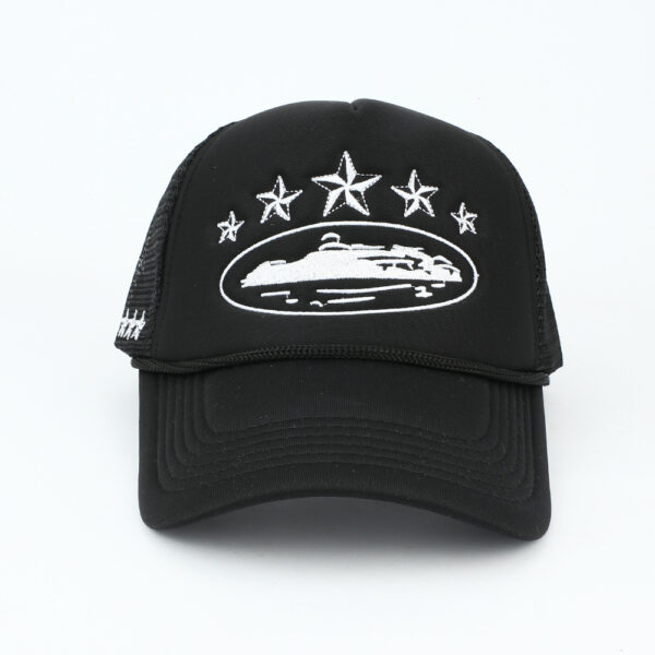 oly-9471c7179b55c182fd42cc01b1891c88 Wholesale Trendy Unisex Embroidered Star Baseball Cap for Sun Protection Black One Size Gift Resale