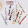 oly-947f08630214fd1f07c0fd04127db6dd Wholesale Trendy Handmade Cotton Rope Keychain Dog Paw Pattern Turmeric Color Festival Gift Car Key Accessory