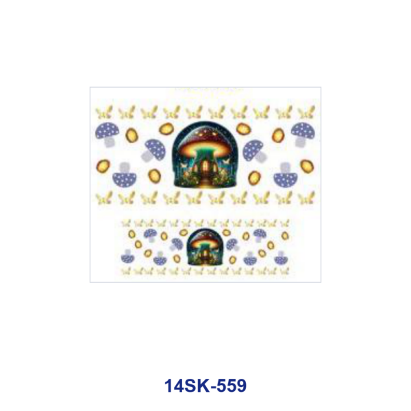 oly-947f1813d5987a446c3f5b5fd10f5872 Wholesale 2/4/8pcs Fantasy Fairy Mushroom Cottage Print Mini Cup Keychain Sticker