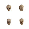 Wholesale 20 Pcs Antique Miniature Skulls Set Resin Halloween Decoration Home Decorative Accent