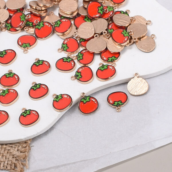 oly-949ee00b159ac6f32b1b33f794daa147 Wholesale Zinc Alloy Persimmon Pendant Charm Stylish DIY Jewelry Accessory for Bracelet Keychain or Bag