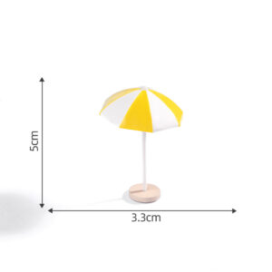 Small yellow sun umbrella