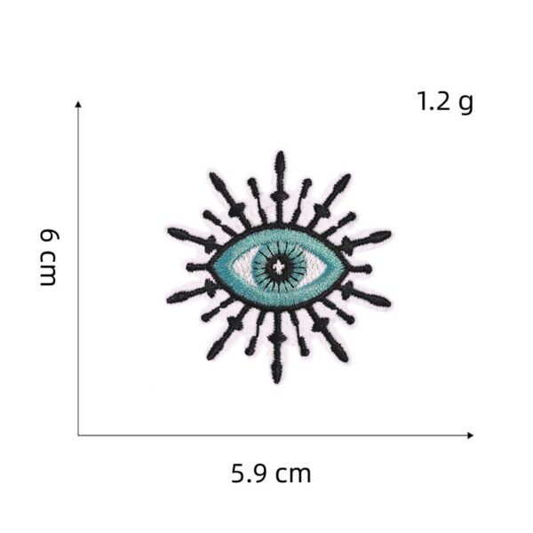 oly-94ac5b8d414e459a80aa7f96a57d171c Wholesale Trendy Evil Eye Embroidered Patch Decorative Iron On Applique for Shoes Hats Clothing DIY Craft Supply