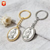 Wholesale Trendy Cross Crown Roman Numerals Alloy Keychain Bag Charm, Silver Fashion Accessory for Women, Boutique Gift