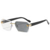 oly-94c63869b19a7ab4768d7112e701d4f9 Wholesale Rimless Color Changing Sunglasses for Travel Vacation Sun Protection Trendy Fashion Accessory