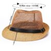 oly-94c73763dcdc6d572a3600b92b82abab Wholesale Mesh Flat Top Straw Hat, Breathable Sunscreen Hat for Spring, Fashion Accessory for Resale