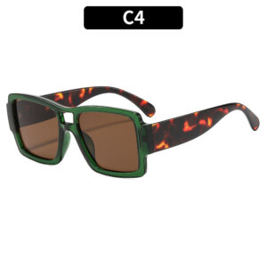 C4-Green-framed tulip-shaped legs