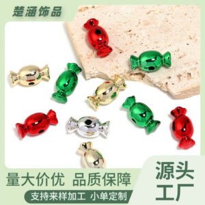 oly-94e9463165344d15f3321a18978e2edf Wholesale Acrylic Electroplated Christmas Candy Loose Beads DIY Phone Chain Jewelry Accessory