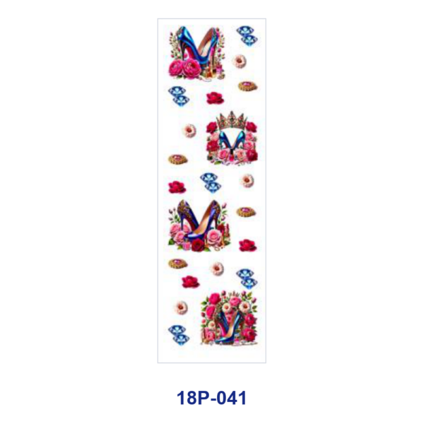 Wholesale 2/8/16pcs UV DTF Stickers Rose High Heels Crown Perfume Diamond Star Pattern Pen and Bookmark Stickers