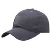 oly-94f9ad03854fb9b3b8cc6ada249ce899 Wholesale Solid Black Baseball Cap with Mesh Panels Outdoor Sunshade Hat Resale