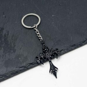 Black flame cross