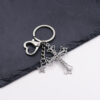 Wholesale Alloy Cross Butterfly Keychain Pendant Y2K Retro Trendy Bag Charm for Women