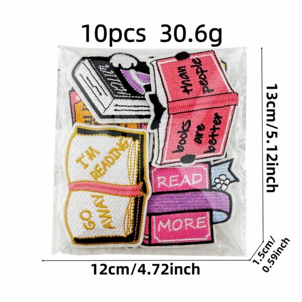 oly-952211fc445e1b665d52d62b567f4bbd Wholesale Cartoon Book Embroidery Patch Iron-On Sticker for Clothing Decoration DIY Craft