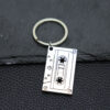 Wholesale Retro Cassette Tape Keychain Pendant Zinc Alloy Car Key Accessory