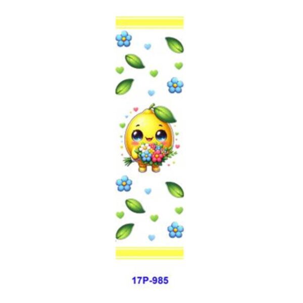 Wholesale 2/8/16pcs UV DTF Stickers Summer Cute Cartoon Lemon Fruit Patterns Pen and Bookmark Stickers