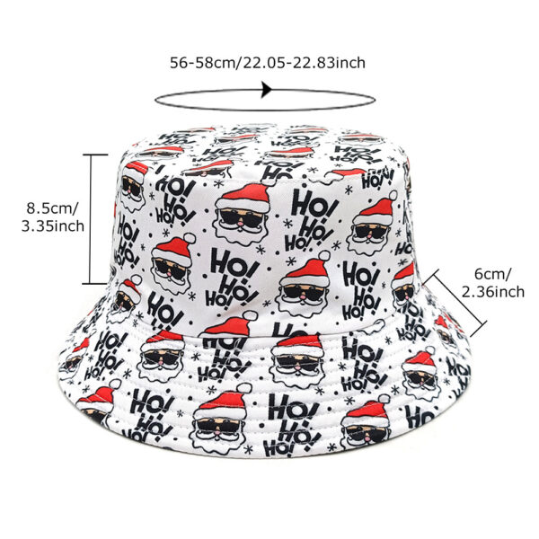 oly-952d7fb03e2a7afa5b7d60a9127836a6 Wholesale Santa Claus Pattern Fisherman Hat Stylish Sun Hat for Unisex