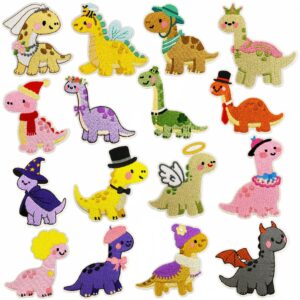 oly-9531e67325d93b6ce37ffeca51725df0 Wholesale Cute Cartoon Dinosaur Embroidered Patch Iron-On Decorative Fashion Accessory for Clothing