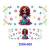 oly-953e6849c29859547dc1383189011732 Wholesale 2/4/8pcs Colorful Christmas Mini Keychain Sticker