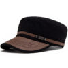 Wholesale Flat Top Cap with Curved Brim Sunscreen Adjustable Coffee Fashion Accessory for Resale