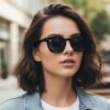 oly-954c8912aed16d4ba8d3e73d95594325 Wholesale Ring Detail Retro Square Sunglasses UV400 Sun Protection Outdoor Casual Fashion Accessory