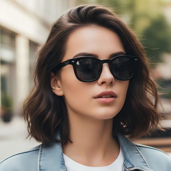 oly-954c8912aed16d4ba8d3e73d95594325 Wholesale Ring Detail Retro Square Sunglasses UV400 Sun Protection Outdoor Casual Fashion Accessory