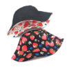 Wholesale Strawberry Fisherman Hat Double-Sided Sun Hat Outdoor Casual