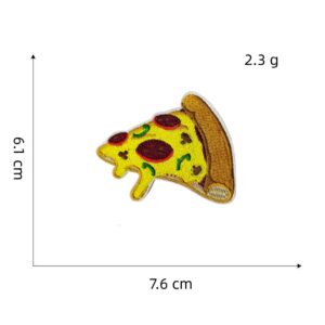 Pizza embroidery cloth stickers 4#