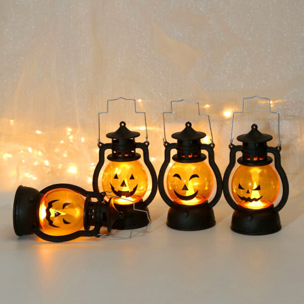 Wholesale Halloween LED Lantern Plastic Electronic Candle Decorative Accent for Party and Resale