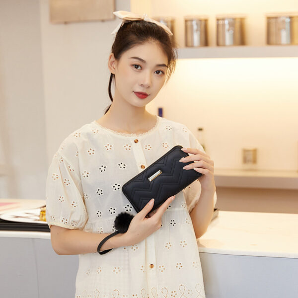 oly-9560e025a5890846256676b6393002fb Wholesale PU Skin Long Zipper Wallet Solid Color Everyday Decorative Accessory for Resale