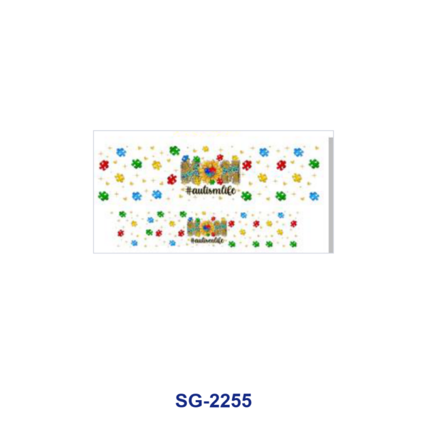oly-9561c068e67c494a553e3256eba3596c Wholesale 8pcs Mixed Horse Floral Cross Cartoon Print 3oz Cup Stickers Wrap